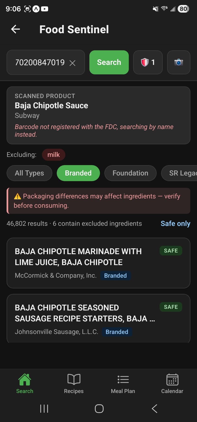 Food Sentinel screenshot 5